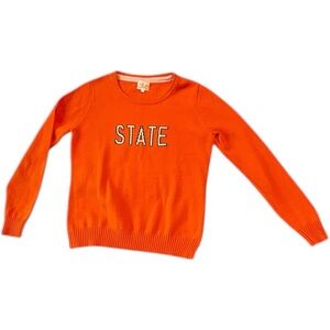 Bright Orange 'STATE' Pink Pineapple Crewneck Sweater M Women’s